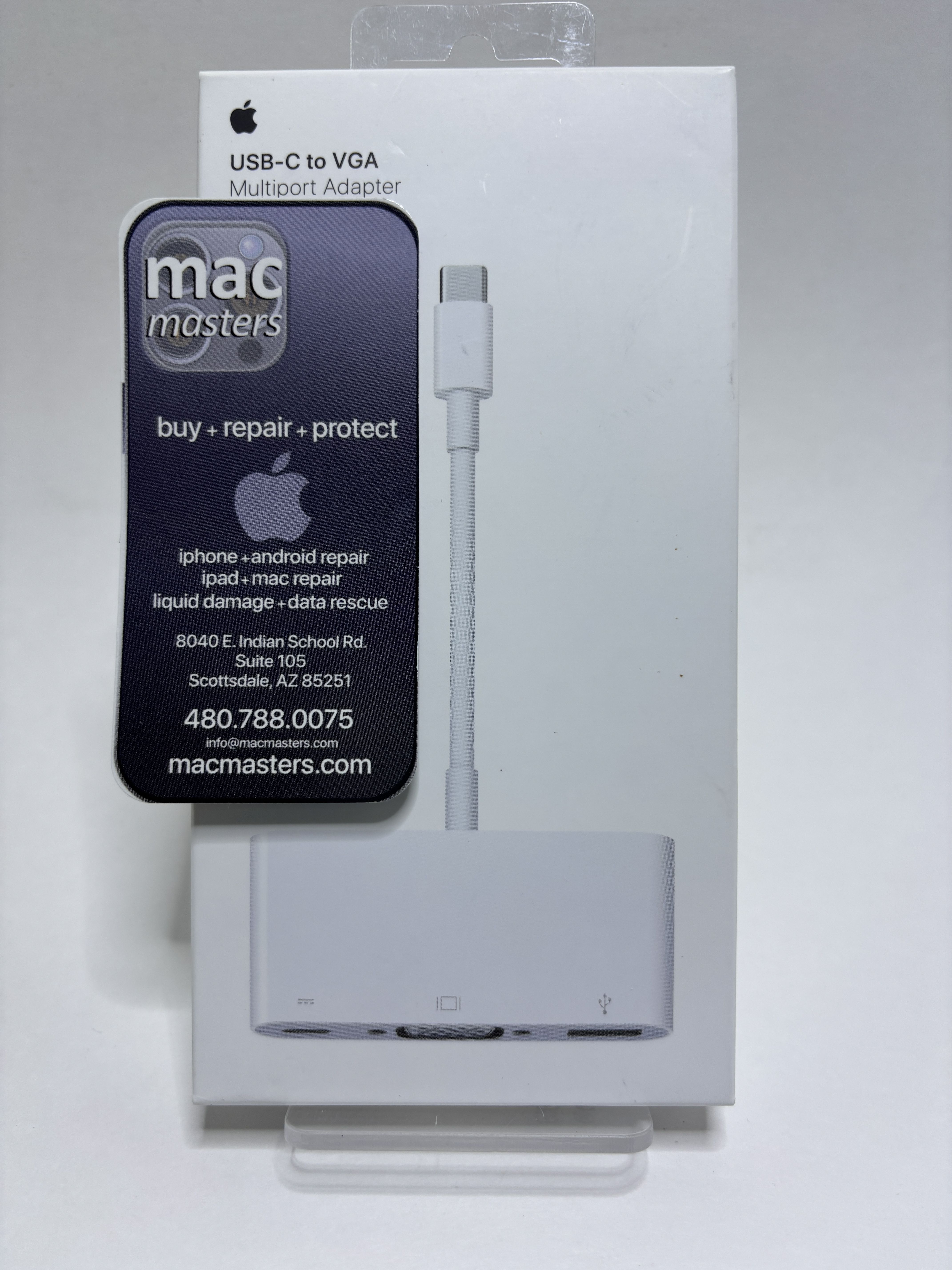 Apple USB-C to VGA Video Display, USB-A, TYPE-C Adapter