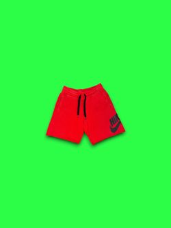 Nike sportswear club fleece big logo sweat shorts red men’s large