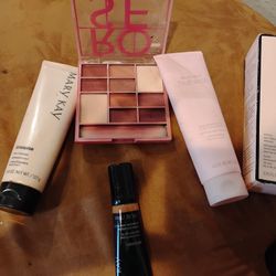 Mary Kay Timewise Facial Cleaners And Makeup Remover Kit With Makeup Brushes And Foundation