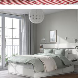 IKEA Nordli Storage Queen Bed Frame