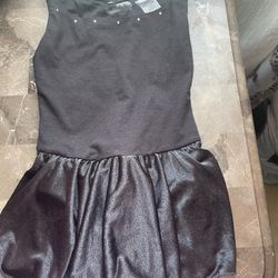 Girls Black Ballet Dance Dress Size 8/10