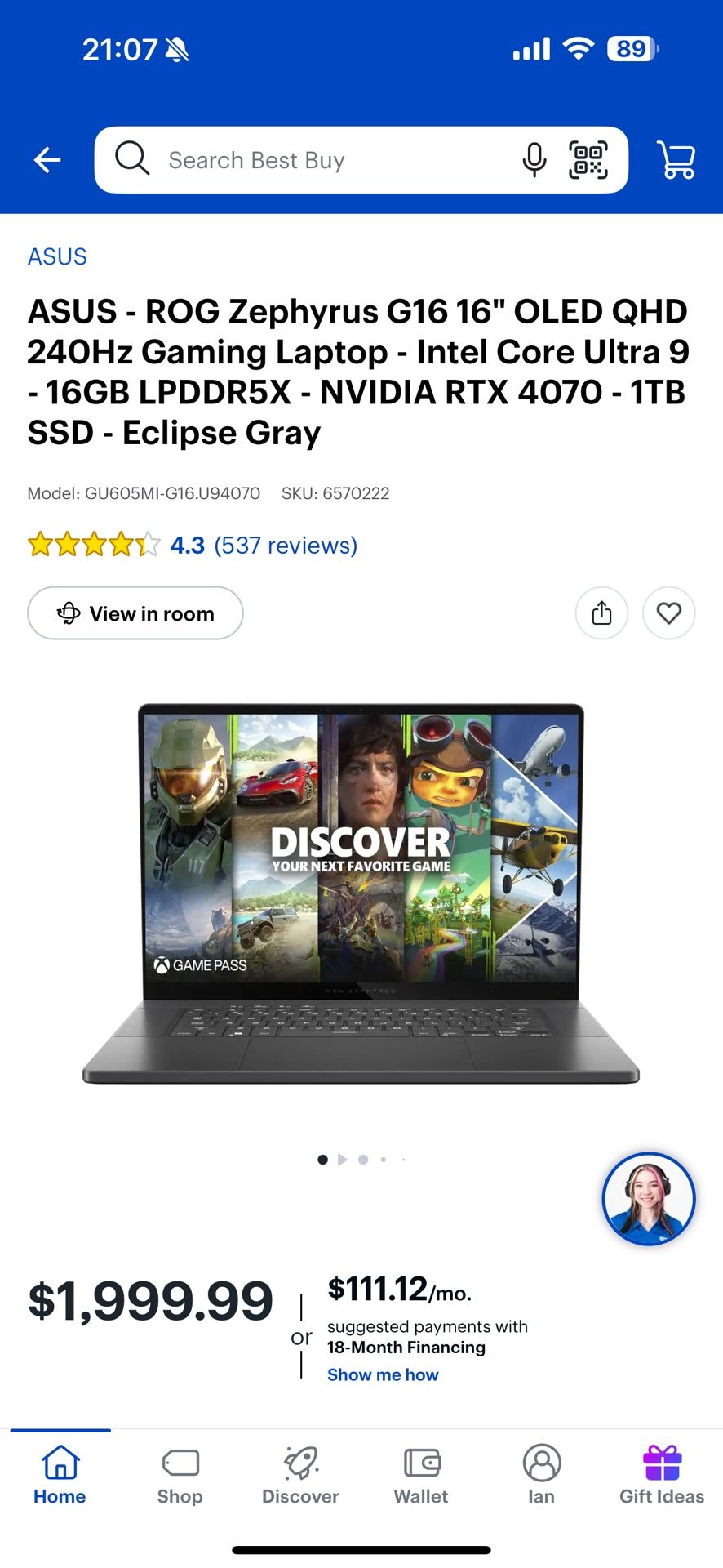 asus 4070 laptop oled screen 240hz