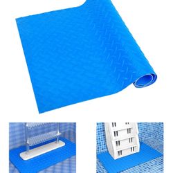 16" x 36" Pool Ladder Mat-Large Swimming Pool Step Mat with Non-Slip Texture-Protective Ladder Pad for Above Ground Pools Liner and Stairs 