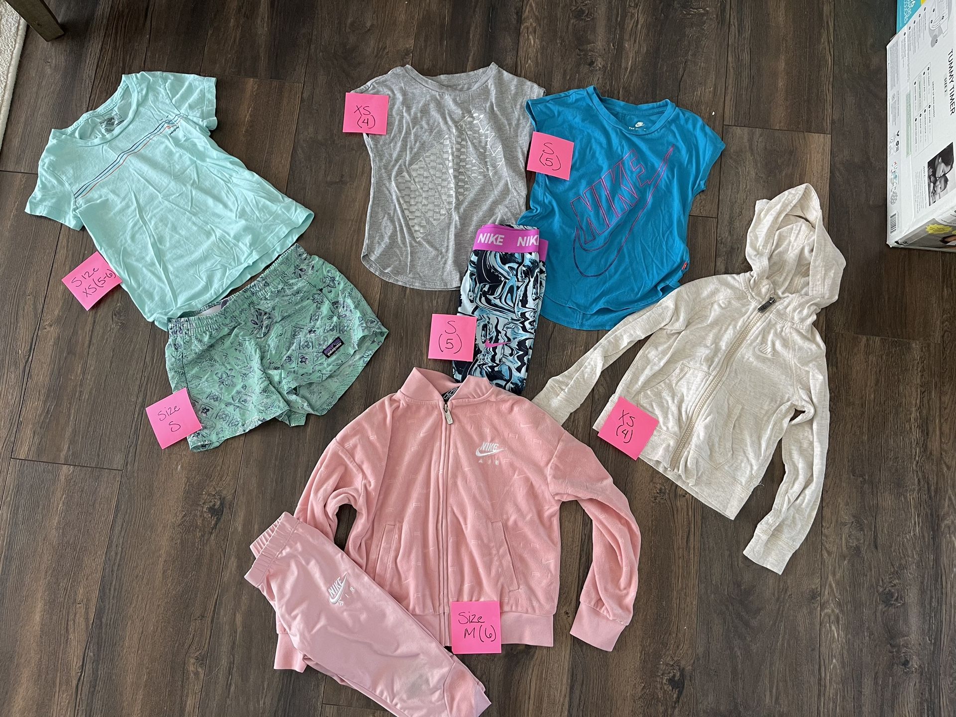 Girls Patagonia/Nike clothing