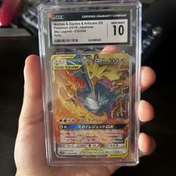 Moltres&zaptos&aticuno GX CGC Gem Mint 10