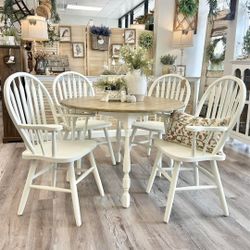 Refinished Dining Table With 4 Chairs