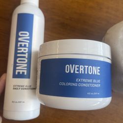 Extreme Blue Overtone Coloring & Daily Conditioner