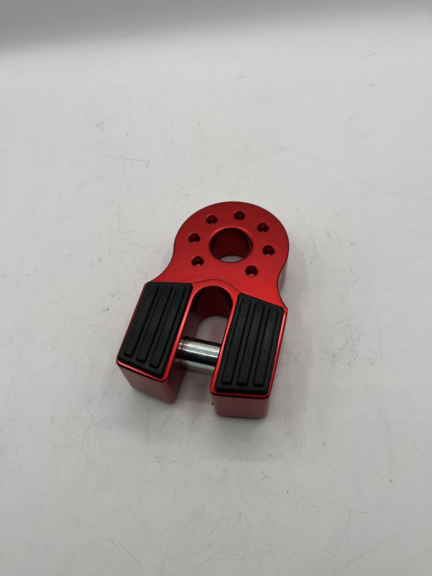 Winch Flat Shackle Mount Assembly For Tow Hook Haul Truck ATV UTV (red)