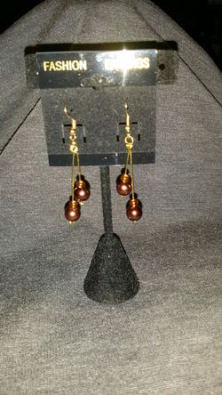 Brown earrings