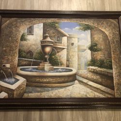 Tuscan Courtyard Painting