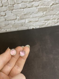 Pink Stud Earrings