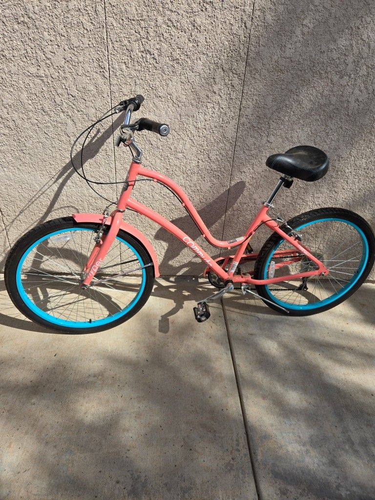 HYPER (HBC) CRUISER BIKE, ORANGE/PEACH, SIZE 26