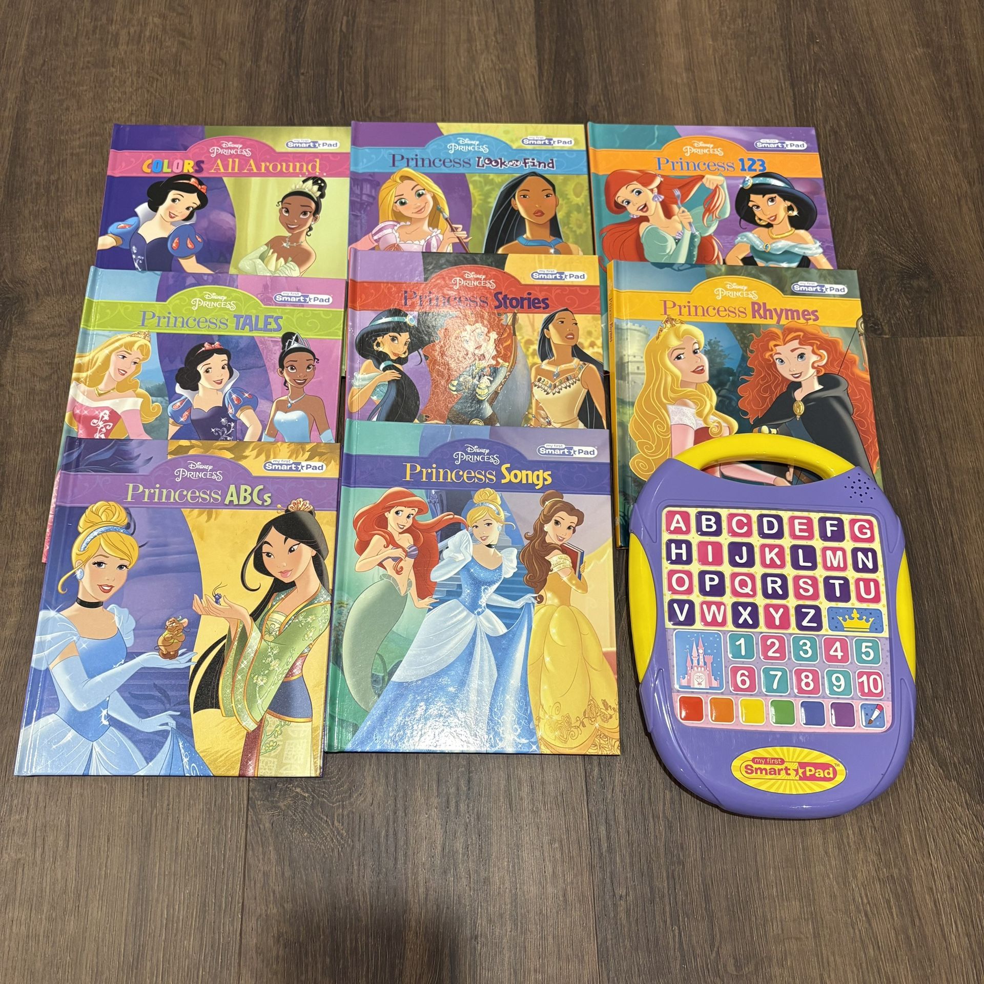 Disney princess my first smart pad with eight hardcover books