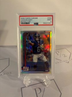 2025 Topps Chrome - Rookies Jaxson Dart #306 Refractor 🔥PSA 9🔥 (RC)