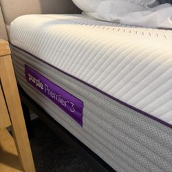Queen Purple Mattress And bed Frame 