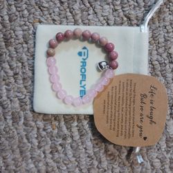 Pink Glass Bracelet