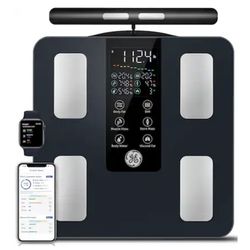 GE CS10G 8-Electrode Smart Body Fat Scale Bluetooth BMI Analyzer 400lb