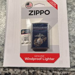 Marine Corps Zippo lighter. 
