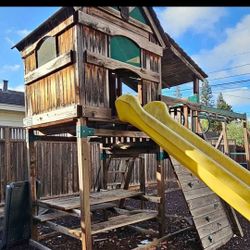 Sunday by Rainbow Premium Play Structure-Rock Wall-Slide-Swings-Clubhouse-WOW!