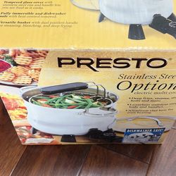 Presto Stainless Steel Options Electric Multi-Cooker – Like New