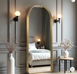 TARGET Arched Metal Framed Full Length Wall Mirror- 71” x 32”, Gold