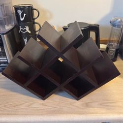 Small wooden wine rack