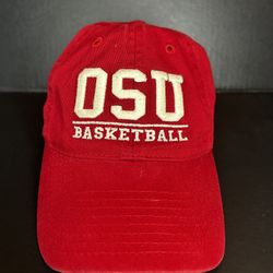 Ohio State Basketball Hat Adjustable Legacy Athletics Red Dad Hat