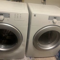 Great Condition! White Large Capacity Kenmore Washer And Dryer 