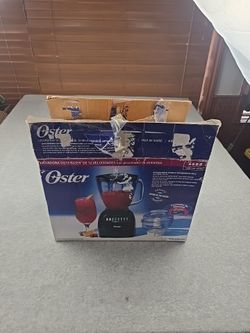 Osterizer 12-Speed Blender Model 6688 w/ Food Processor Glass Jar New Open Box
