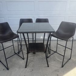 bar Table With 4 Chairs Delivery Available Locally