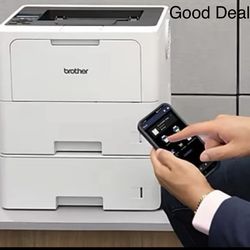 OBO five! New Brother Monochrome Laser Duplex Printer with Dual Trays, Wireless