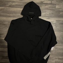 Black Essentials Hoodie