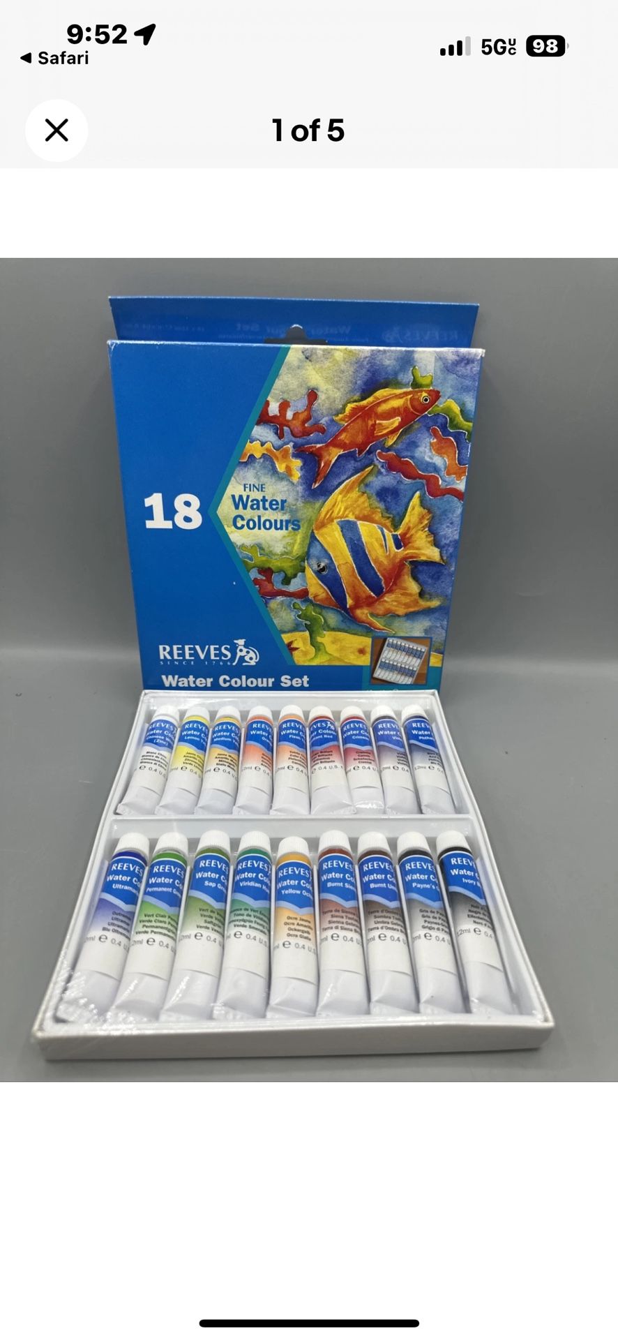 Reeves 18 Color Oil Paint Set