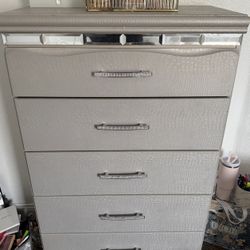 Silver Sparkly Dresser 