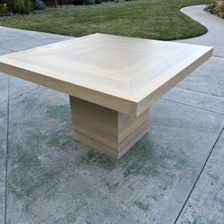 48” Square Custom Built Wood Dining Table