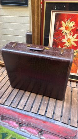 Antique leather, perfect condition, suitcase