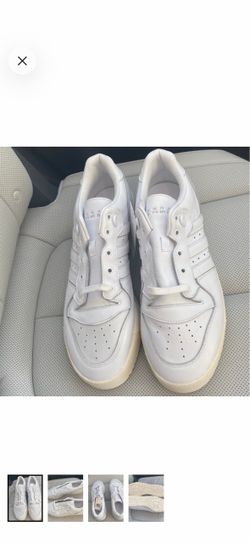 Adidas White Low-Top Leather Sneakers (Size 12)