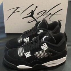 jordan 4 retro white thunder size 9.5