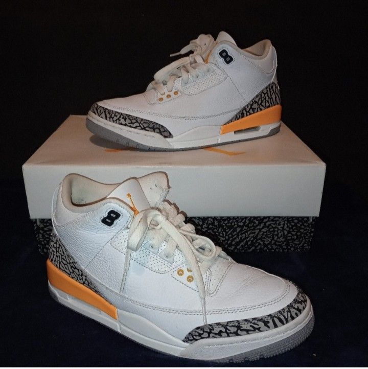 IOB EUC Air Jordan 3 Retro Laser Orange Womens 9.5