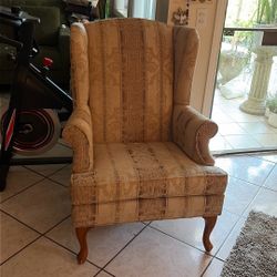 Two Accent armchairs wingback