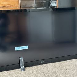 55” LG (non-smart) Working TV With Remote