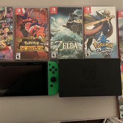 Nintendo Switch With 6 Games