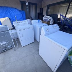 Washer, Dryer, Stove & Microwave