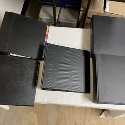 5 -  3 Ring Binders W/ Pocket (USED) 