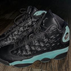 Jordan 13 Retro Black Island Green