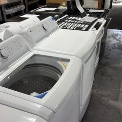 Lg Topload Washer And Electric Dryer 