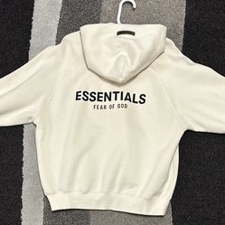 Fear of God Essentials SS21 cream hoodie