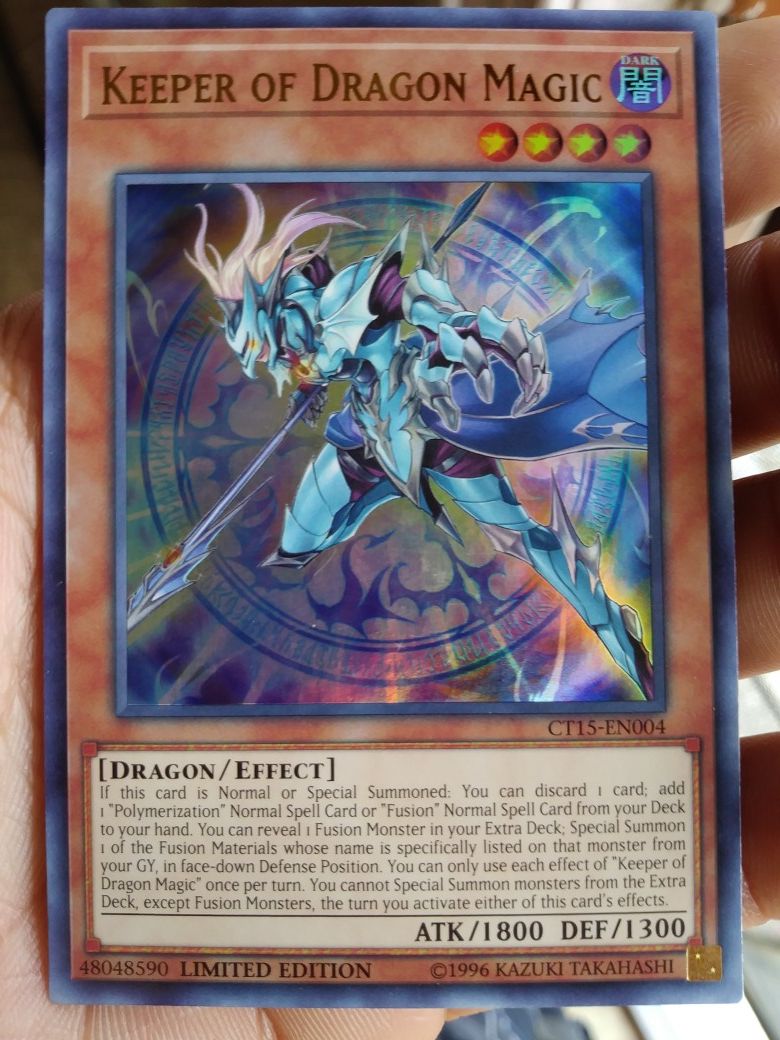 YUGIOH KEEPER OF DRAGON MAGIC ULTRA RARE HOLO MINT CONDITION!!!