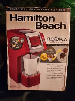 Hamilton Beach flex brew single serve red