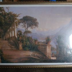 Lodge on Lake Como" by Carl Frederik Aagaard REPRINT 